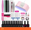 Manicure Set for Nail Kit with 24W/36W LED lamp of Electric Nails drill Nail Gel Polish Kit Nails Art Tools Nail Set