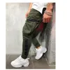 2019 nya hip-hop byxor casual lösa patchwork läder män träning grå svart byxor plus storlek m-3xl
