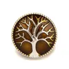 New Tree of Life Enamel Ginger Snap DIY Jewelry Fit 18MM Snap Button Charm bracelet Necklace Noosa Jewelry in bulk