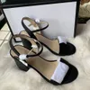 Classic High heeled sandals Coarse heel leather Suede woman shoes Metal buckle for parties Occupation Sexy sandals size35-42