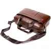 Bag Men Genuine Leather Briefcase High Quality Business Crossbody Messenger Bags Male Laptop Bag Cowhide Briefcase Handbag2477