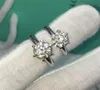 Fashion-Luxury 2 karat vit solitaire ring guld fylld med 18krgp stämpel cubic zirconia engagemang bröllop ringar för kvinnor lr168