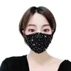 8 colores máscara facial a prueba de polvo para adultos que mezcla la moda de las mujeres máscara de diamantes de imitación al aire libre senderismo máscara de ciclismo ZZA2109