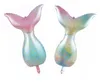 Lovely Fish Tail Balloons Gradient Foil Balloon Party Decoration Sea Theme night Supplies Birthday Wedding Baby Shower