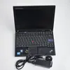 Dizel Kamyon Teşhis Tarayıcı Aracı USB 125032 Dizüstü Bilgisayarla ThinkPad X200 Tablet Dokunmatik Ekran Kabloları Tam Set