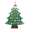 Décorations de Noël Année Date de décoration 31th Tree Advent Calendriers mur suspendu DIY Kids Toys Countdown For Home NAVIDAD1