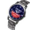 Trump Polshorloges 5 Stijlen Trump 2020 Strap Horloge Retro Brief Gedrukt Mannen Jongens Quartz Horloges OOA7554-4