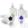 Thick Glass Ash Catcher with 14.4mm 18.8mm joint smoking accessories smoke pipe for glass bongs water pipes dab oil rig