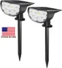 Solar Led Outdoor Lighting 14 LED Solar Panels Power Waterproof LED Garden Light Wall Light Hot Sale - Stock In US