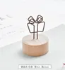 Corée créative en bois en fer forgé titulaire de la carte de visite photo dossier notes dossier décoration de siège de bureau pour envoyer des cadeaux