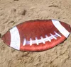 Oregelbunden strandhandduk Amerikanska flaggan Handdukar Fotboll filt 155cm Sommardjur Fruktform Wrap Scarf Tjock Yoga Mat GGA1992