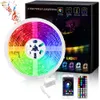 Kit luci RGB SMD 5050 strisce LED + telecomando 44 tasti + controller Bluetooth + alimentatore 12V 5A con spina EU/AU/US/UK