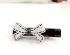 6X1.5CM Black and white acrylic Bow hair clips C hairpin one word clip for ladies favorite head ornament Jewelry Accessories vip gifts