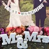 Ensemble de décorations de mariage avec bannière de mariage Just Married Mr Mrs Signs Letters for Sweetheart Table