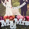 Hochzeitsdekorationsset mit „Just Married“-Hochzeitsbanner „Mr Mrs Signs“-Buchstaben für Sweetheart Table