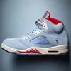 Trophy Room X 5 Ice Blue University Красные Мужские Баскетбольные Кроссовки 5s Корзины Мяч Chaussures De Designer Shoes Мужские Кроссовки Размер 13