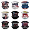 Trump Maschera Maschere lavabile elezioni americane di stampa esterno antipolvere Ciclismo collo magica Sciarpa di riciclaggio Designer mascherina del partito RRA3223