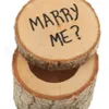 Boîte de porteur d'anneau de mariage rustique boîte d'anneau de mariage personnalisée nous faisons des cadeaux de mariage boîte de support d'anneau en bois RRA2062