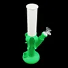 Straight banana water pipe silicone bongs dab rigs smoking hookah bong rubber pipes with free glass bowl