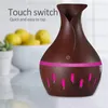 Essential Oil Diffuser 300ml Wood Air Humidifier Air Humidifier Purifier with Wood Grain shape 7colors Changing LED Lights for Office Home