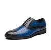 2020 designer de luxo crocodilo padrão homens sapatos formal homens festa de casamento sapatos de alta qualidade de alta qualidade sapatos de couro grande tamanho grande