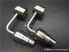 Мед Ковши Bubbler Banger Nail 18мм женский 14mm18mm мужской Domeless Универсальный Titanium Лак для стекла воды Бонг нефтяной вышке