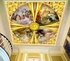 Di alta qualità 3D soffitto murale wallpaper hd cielo blu e nuvole bianche 3d fotografia murales murales sfondi per soggiorno adesivi camera da letto con soffitti Muraux