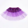 Kids Girls Party Bling Pargin Princess Tutu Jurk Rokken Kinderen Girl Shine Tulle Ballet Dancewear Kids Korte Cake Dance Rok