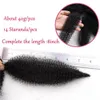 Afro kinky flätor virkning hår curly 5 färger senegalesiska syntetiska flätande hårförlängning för kvinnor 8 tum 14 rötter4326695