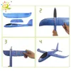 3837cm mão lançamento lance avião de espuma com estilingues voando planador modelo brinquedos educativos ao ar livre para crianças 20 pçs mix 3453630