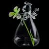 شريحة ملاك الزجاج المعلقة زجاجة الزجاجة terrarium الحاوية المائية وعاء ديي المنزل ديكور ديكور عيد ميلاد هدية 2 أحجام jarrones de vidrio