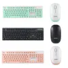 N520 2.4GHZ Wireless Keyboard Combo Punk Mechaniczny Set Set Set 104 Kluczowa okrągła czapka do laptopa PC