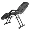 HOT Sales Furniture Adjustable Beauty Salon SPA Massage Bed Tattoo Chair with Stool Black