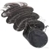 Naturalny kolor Brazylijski 100% nieprzetworzony Virgin Dripstring Ponytail Horsetail od 12 do 26 cali splot prosto prawdziwe ludzkie włosy