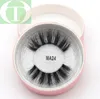 Norek fałszywe rzęsy 3D Faux Mink Lash Needile Fluffy Eyelash Invisible Band Dramatyczne rzęsy Różowy Pakiet Glitter