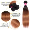 Gagaqueen Brazilian Straight Hair Bundles With Closure 1b 30 Ombre blonde Human Hair Weaves With Lace Closure4765150