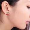 S1081 Fashion Jewelry Cute Cherry Earrings Sweet Cherry Stud Earrings