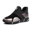 19 Será Código Low Aumento da ajuda sapata sapatas das mulheres de Bolo de esponja Casual Shoes Joker Ventilação movimento de andar Shoes