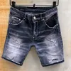 2020 Men039s Distressed Ripped Skinny Fashion Designer Shorts Slim Motorcycle Moto Biker Causal Mens Denim Pants Hip Hop Men Je9734009