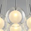 Modern LED chandelier living room hanging lights home deco lighting dining room fixtures Nordic bedroom Glass ball pendant lamps