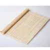 Esteira de enrolar de bambu Rolo de enrolar sushi Onigiri Rolo de arroz Fabricante manual Ferramentas de sushi Ferramentas de cozinha Acessório cyq00124