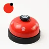 Anneau de chien cloche patte chien de compagnie formation cloches animaux Intelligence jouets noir rouge