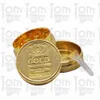 Gold Coin Grinder liga de zinco Herb Grinder 40MM 3 peça com dentes de diamante Tobacco Grinders Spice Crusher metal cachimbos Acessórios