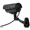 Brand New Mały manekin Kamera CCTV Naklejka Nadzór 90 stopni Obracanie z migającym czerwonym światłem LED