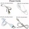 Lighting Accessories Switch US Plug 6ft T5 T8 LED Tube Wire switch Connector With ON OFF Switch Power Cord Extension Pigtail Cord for Lamp Light Port