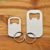 Protable Keychain Keyring Stainless Steel Beer Bottle Opener Big and Small Size Beverage Openers 50pcs