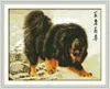 Peintures de décoration pour la maison dogue tibétain King Power, outils d'artisanat au point de croix faits à la main ensembles de couture à broder comptés impression sur toile DMC 14CT / 11CT
