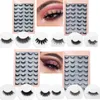 16 Pairs/Set Eyelashes Book 3D Mink False Eyelashes Lash Book With Paper Cover Natural Eye Makeup Tools Faux Eye Lashes