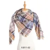 Wholesale-2019 Autumn winter new bristles small plaid square towel designer scarf neck lady luxury gift blanket shawl 135*135cm