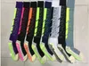 Kleur voetbal kousen verdikking antislip voetbal sokken over de knie nieuwe zweet-absorberende handdoek sokken